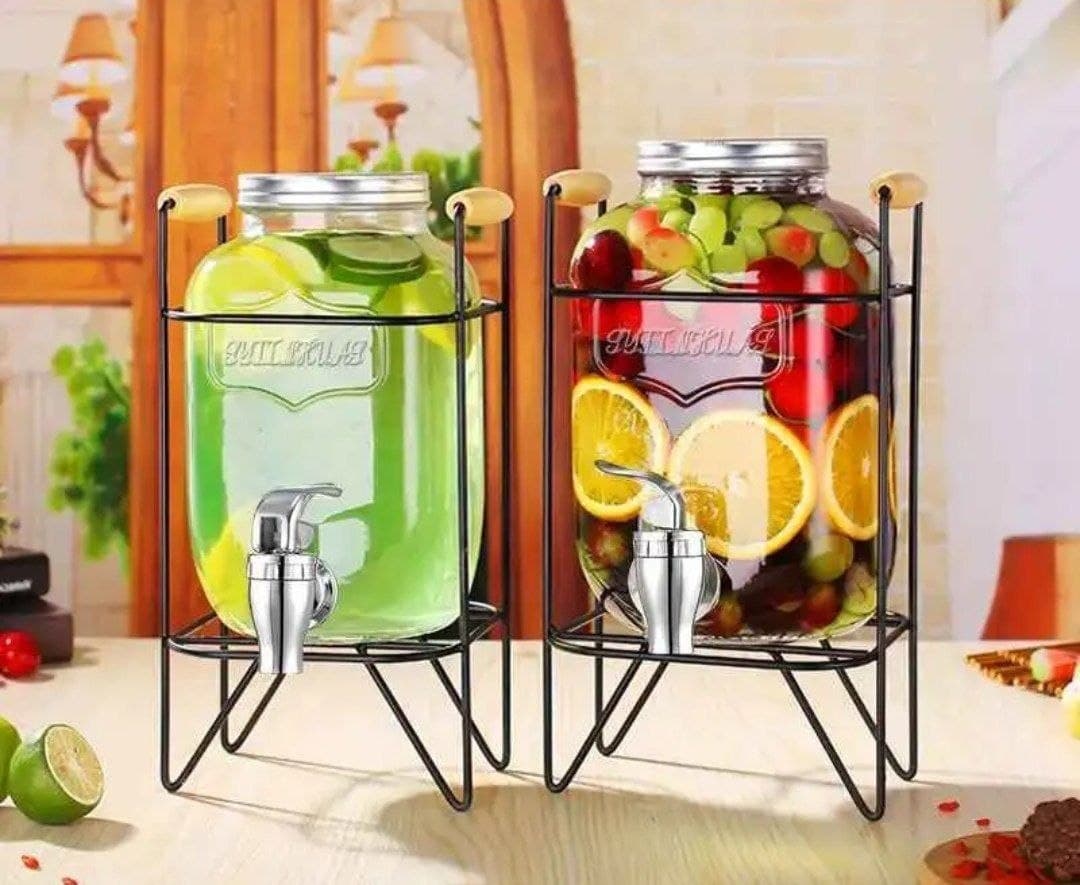 8-Liter Glass Beverage Dispenser