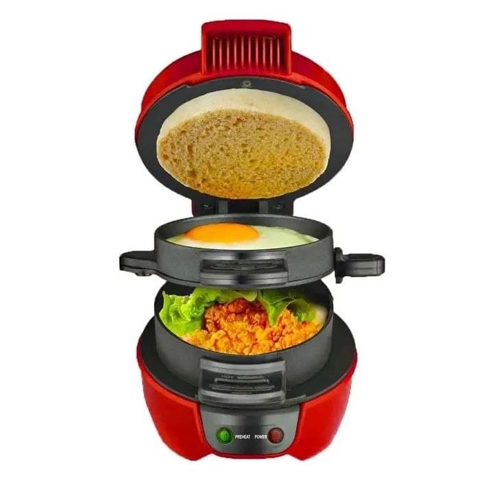 Silver Love Burger Maker (Model SC-2515)